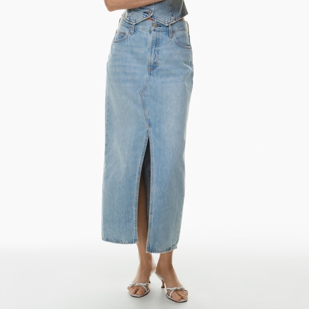 Aritizia 90s Vintage Maxi Denim Skirt